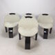 Ensemble de 4 chaises Giovanni Offredi Sail par Saporiti Italie 1973
