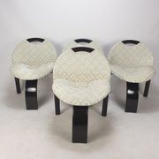 Ensemble de 4 chaises Giovanni Offredi Sail par Saporiti Italie 1973