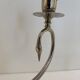 Silver Plated Pair Double Swan Candelabra Candleholders Sculptural 1970s