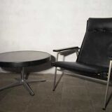 Chair faux leather black rob parry easy chair