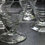 6 old champagne glasses
