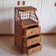 Vintage - sideboard - chest of drawers - woven rattan chest of drawers - wood - bamboo - 80s