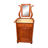 1900 period dressing table pitchpin with marble and mirror