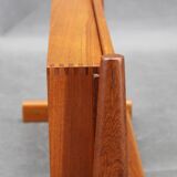 1950s pair of rare Borge Mogensen teak floating night stands by Dyrlund Denmark