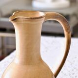 Large handmade carafe in matte stoneware