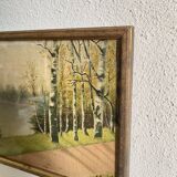Huile sur toile sous verre