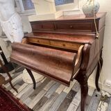 Petit bureau secrétaire Napoléon III en acajou, 19ème siècle