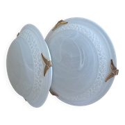 Lot de 2 appliques/plafonniers vintage