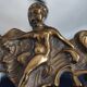 Ancient mirror psyche in bronze