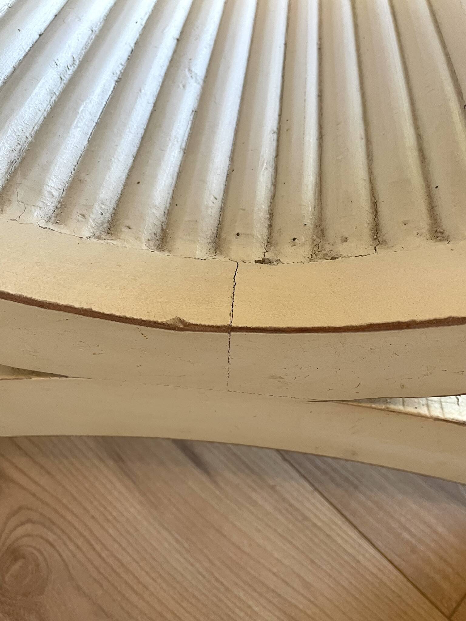 Vintage Style Directoire Console Table / Patinated Centre Table - Legs in