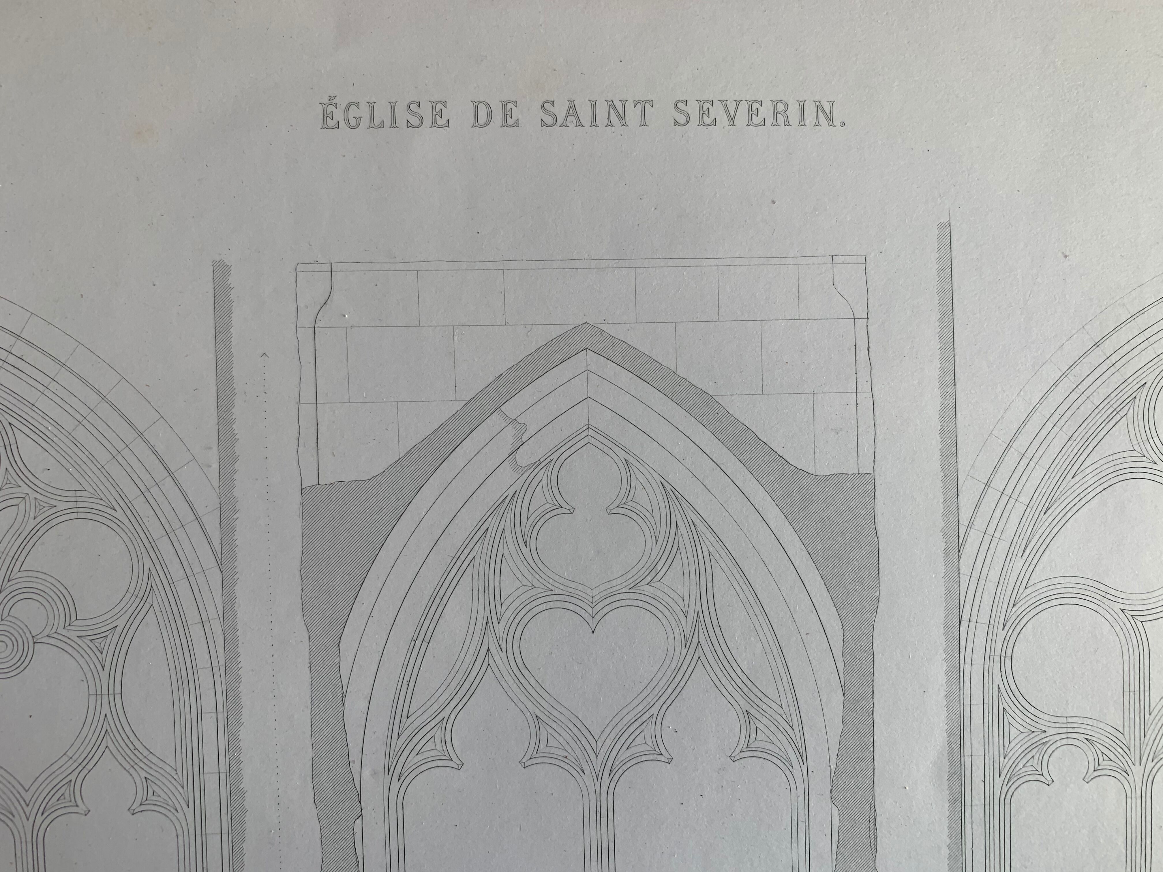 Antique engraving architecture