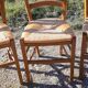 6 straw chairs