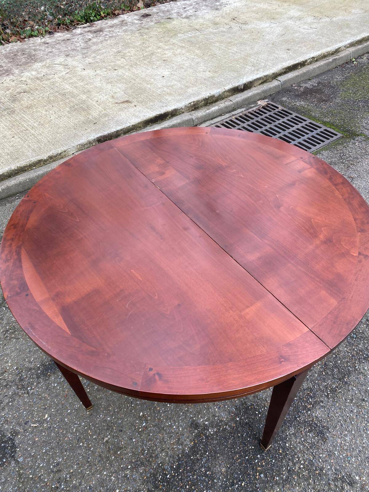 19th-century wooden extendable console table with 3 extensions.