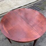 19th-century wooden extendable console table with 3 extensions.