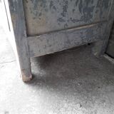 Patinated industrial wardrobe