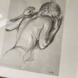 Old frame reproduction drawing Francine Van Hove