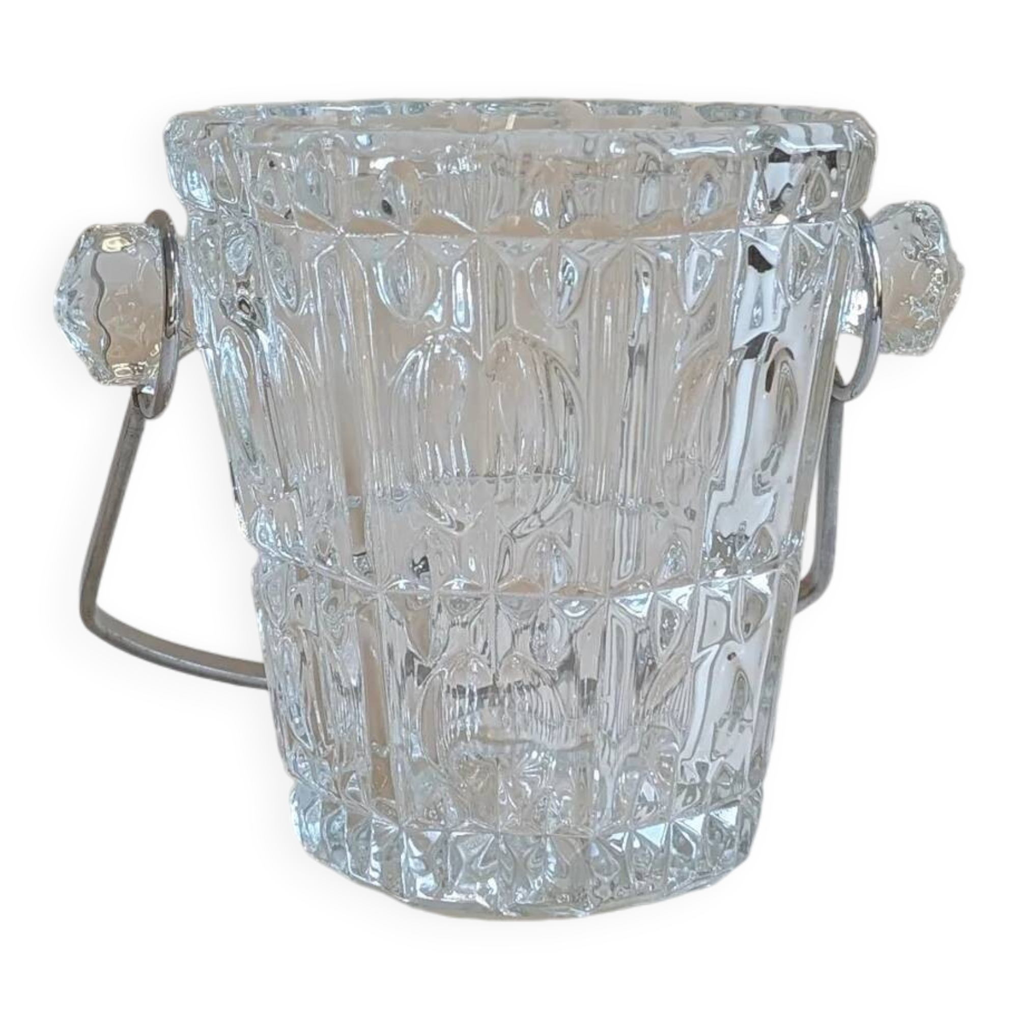 Glass ice bucket