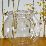 Jagged glass vase, vintage
