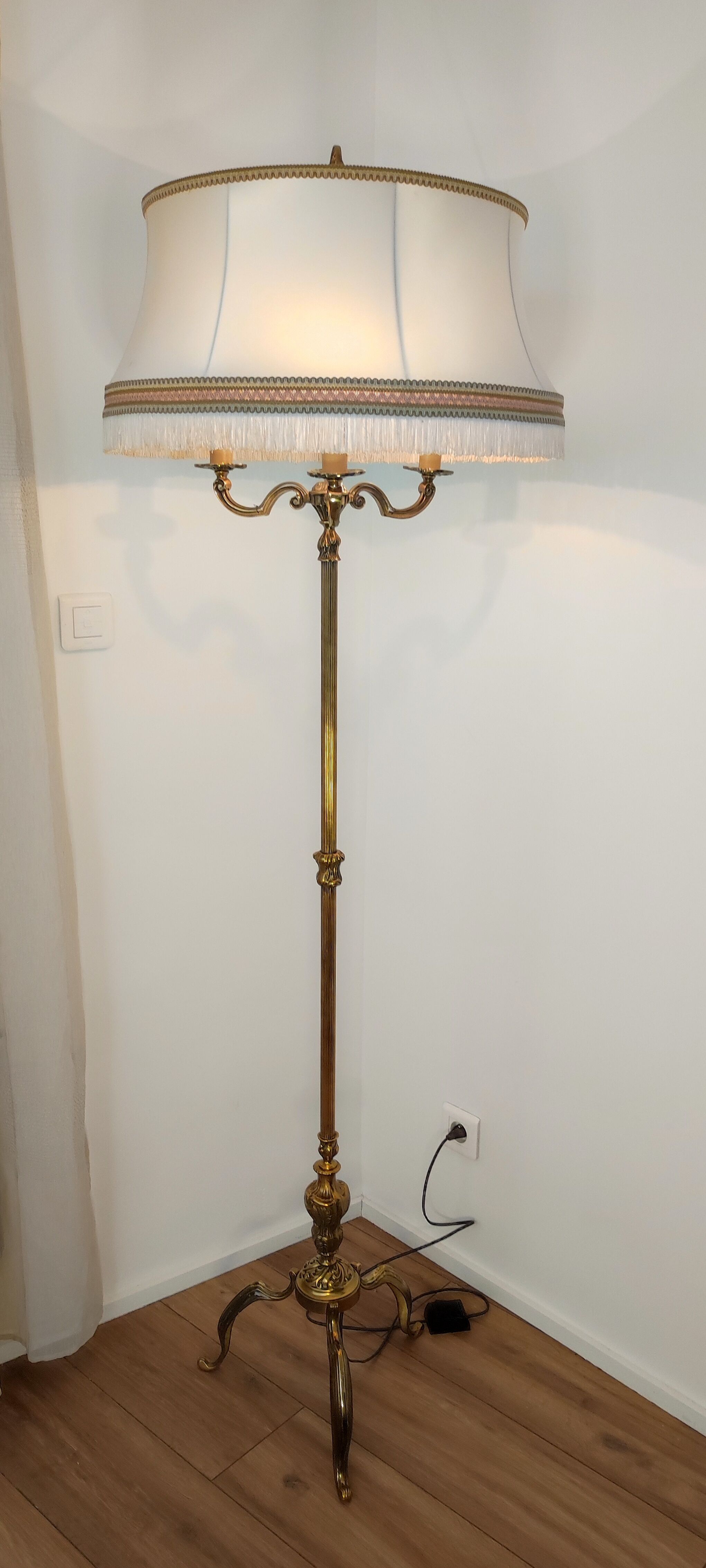 Floor lamp hot water bottle louis xv style