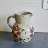 Vintage ceramic pitcher model flowers