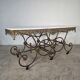 Exceptional large presentation table in cast iron from the late 19th century.