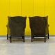 Vintage leather chesterfield wingback armchair-(price is for one Chair)