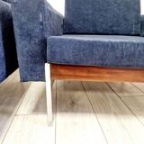 Paire De Fauteuils Club Danois Du Milieu Du Siècle Dernier De Style Kiushu