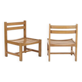 Pair of low chairs by André Sornay, circa 1960