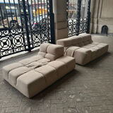 Tufty-Time sofa with chaise longue - beige