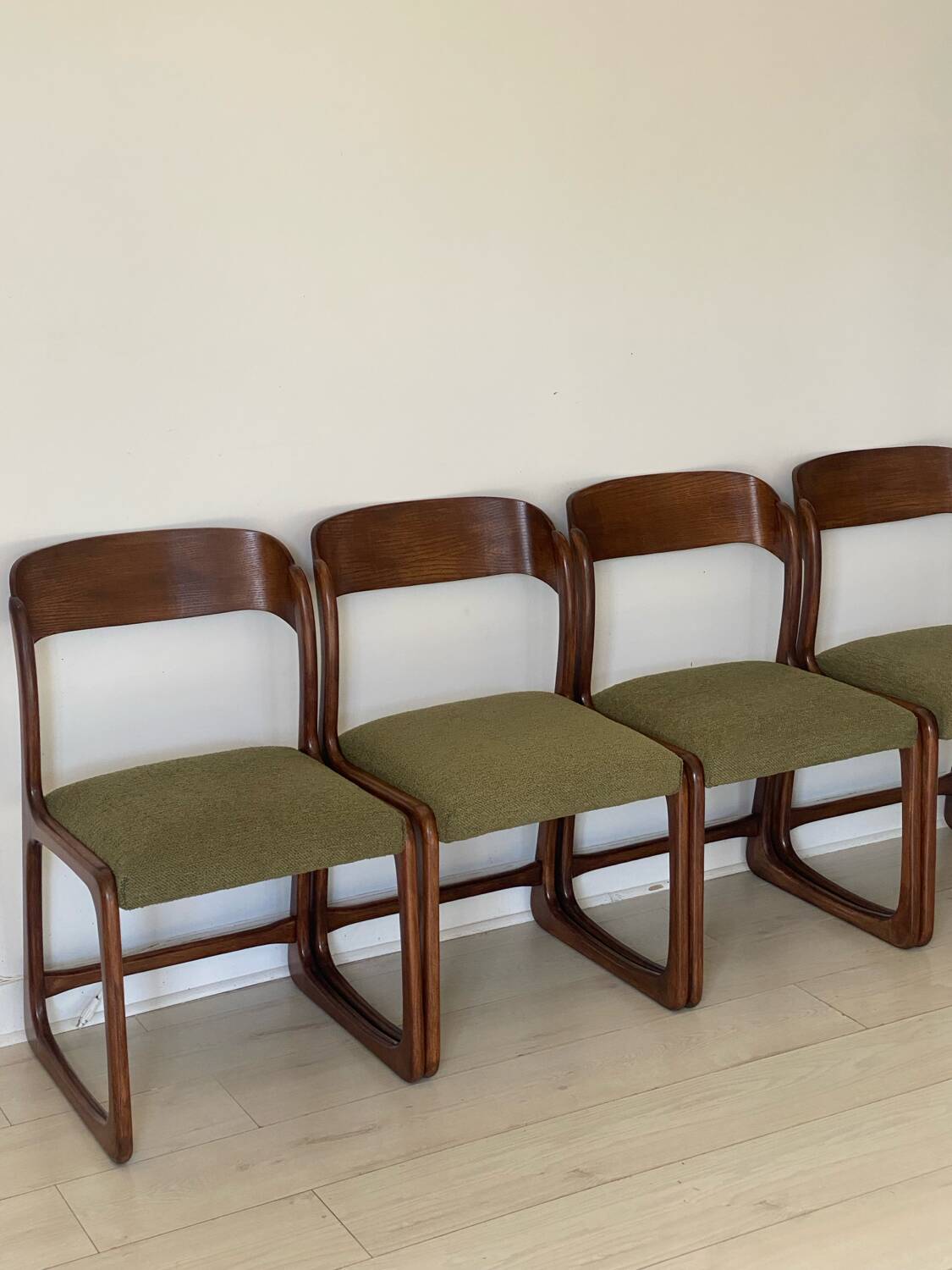 4 Baumann sleigh chairs