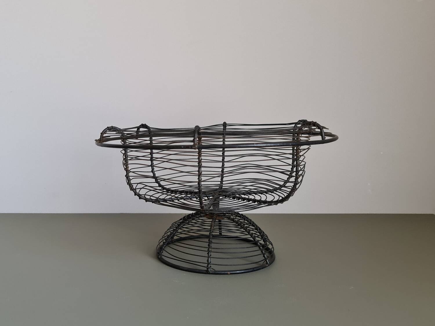 Vintage French wire fruit basket – centerpiece