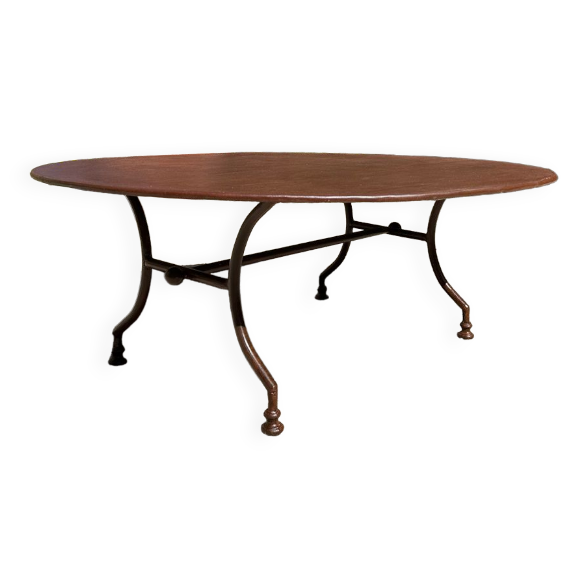 Handcrafted wrought iron coffee table