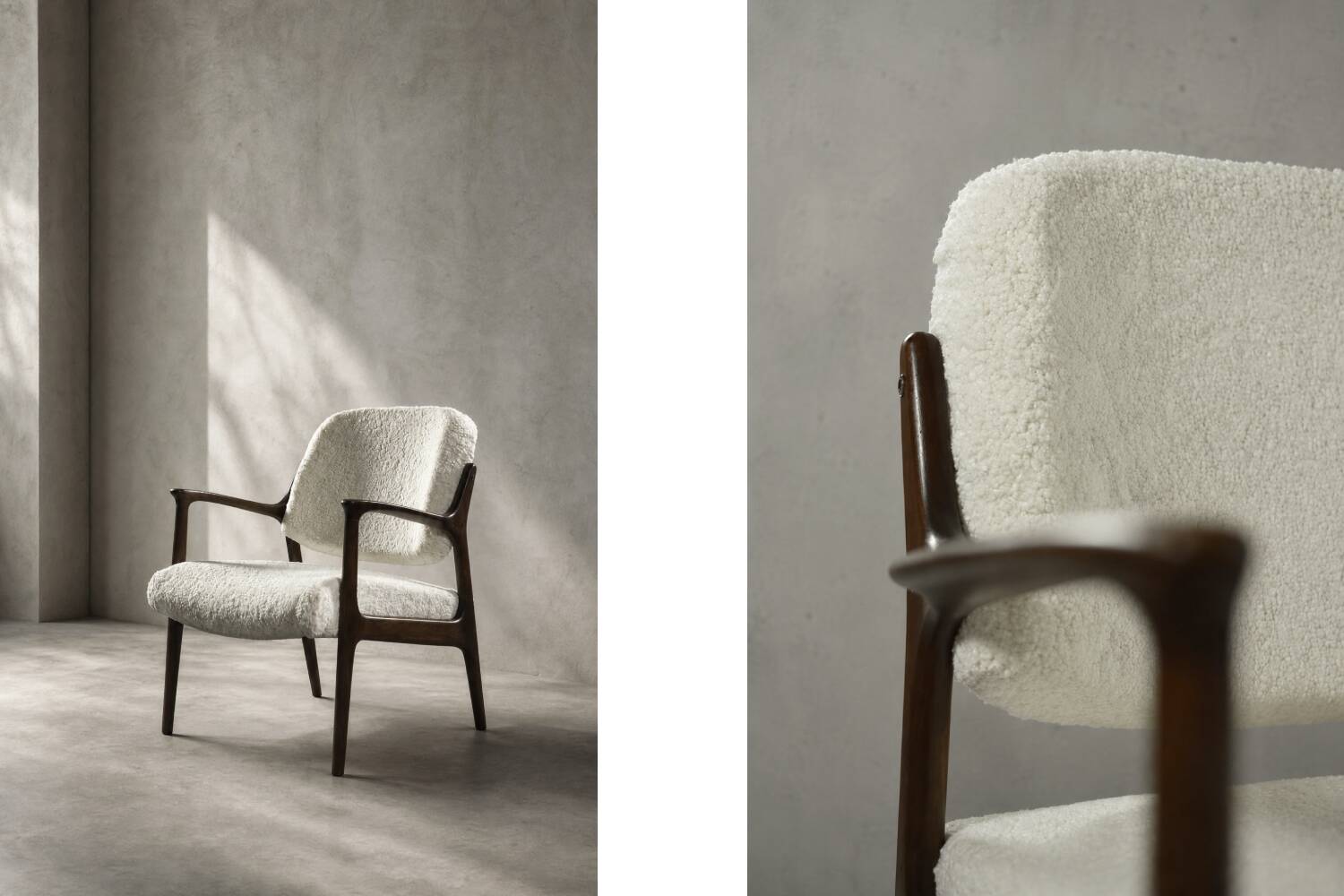 Fauteuil en teck vintage scandinave des années 50 de Bröderna Anderssons