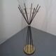 Italian Copper & Steel Tubular Coat Rack, 1950s