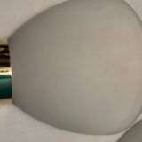 Appliques en laiton et verre opalin lot de 2
