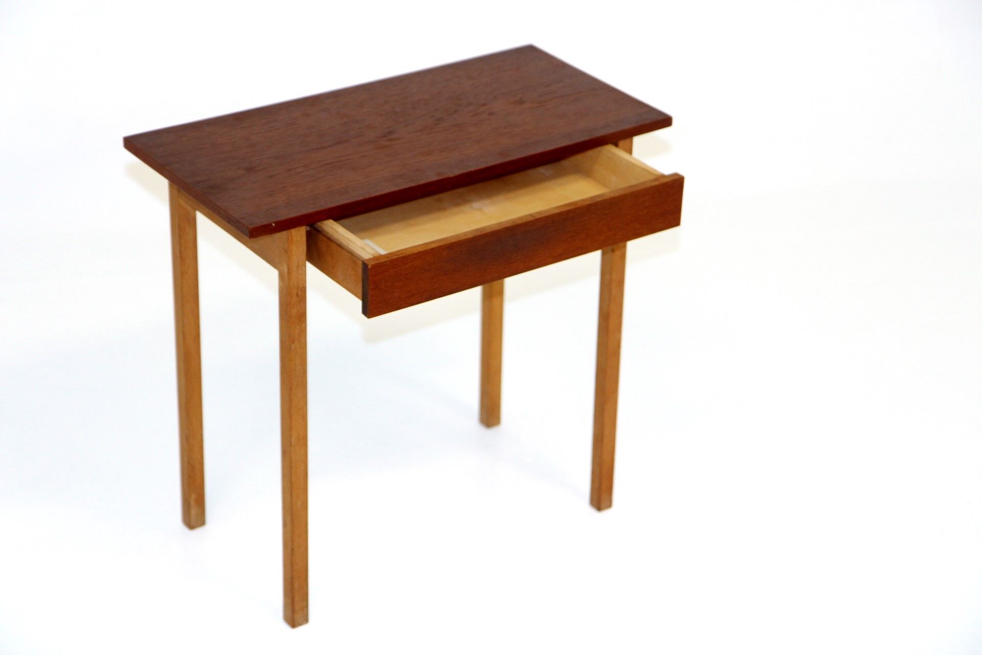 Teak bedside table, Glas & Trä, Sweden, 1960