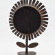 Miroir sur pied marguerite cuivre