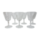 6 chiseled water glasses