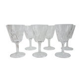 6 verres à eau ciselés