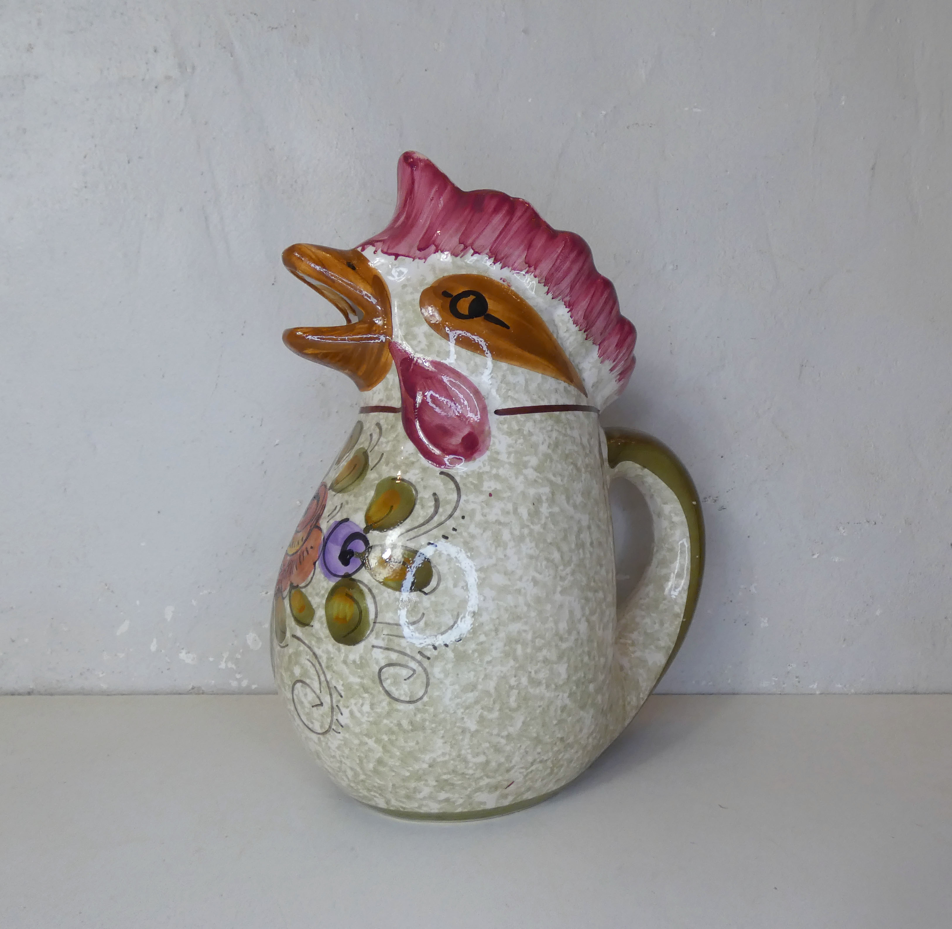 Vintage Sicilian ceramic pitcher