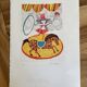 Original lithograph horse acrobat by judith bledsoe