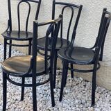 Set of wooden bistro chairs