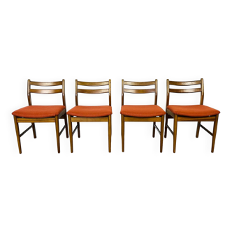 4 chaises scandinave en teck 1960