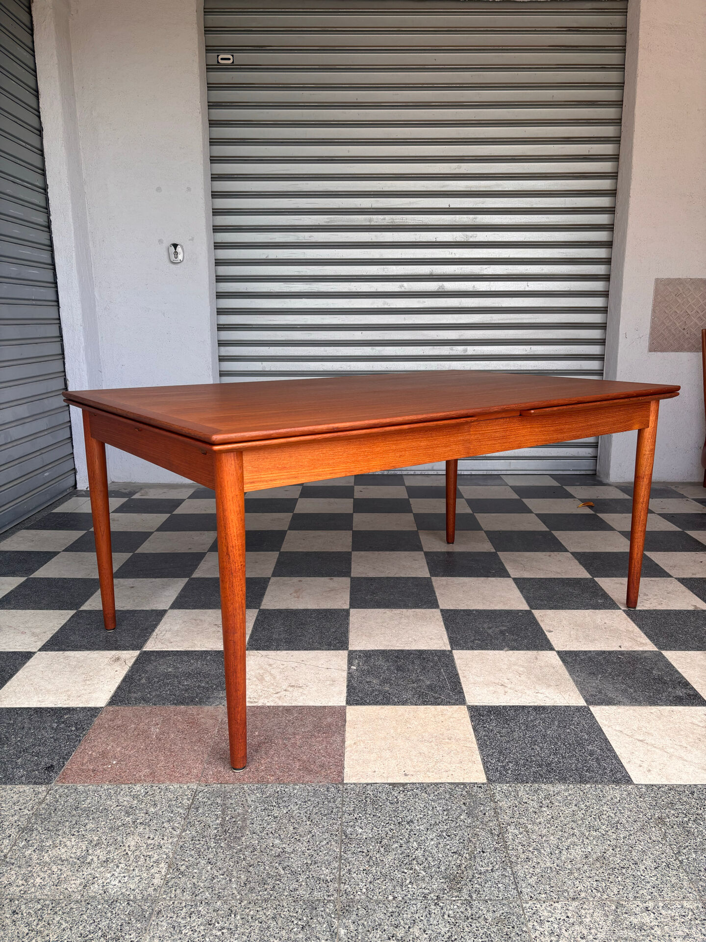 Large Danish teak table