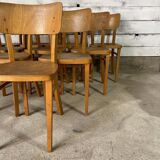 Set of 10 bistro chairs bar thonet year 60