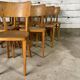 Ensemble de 10 chaises de bistrot bar thonet année 60