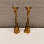 A set of beautiful candlesticks in solid brass.