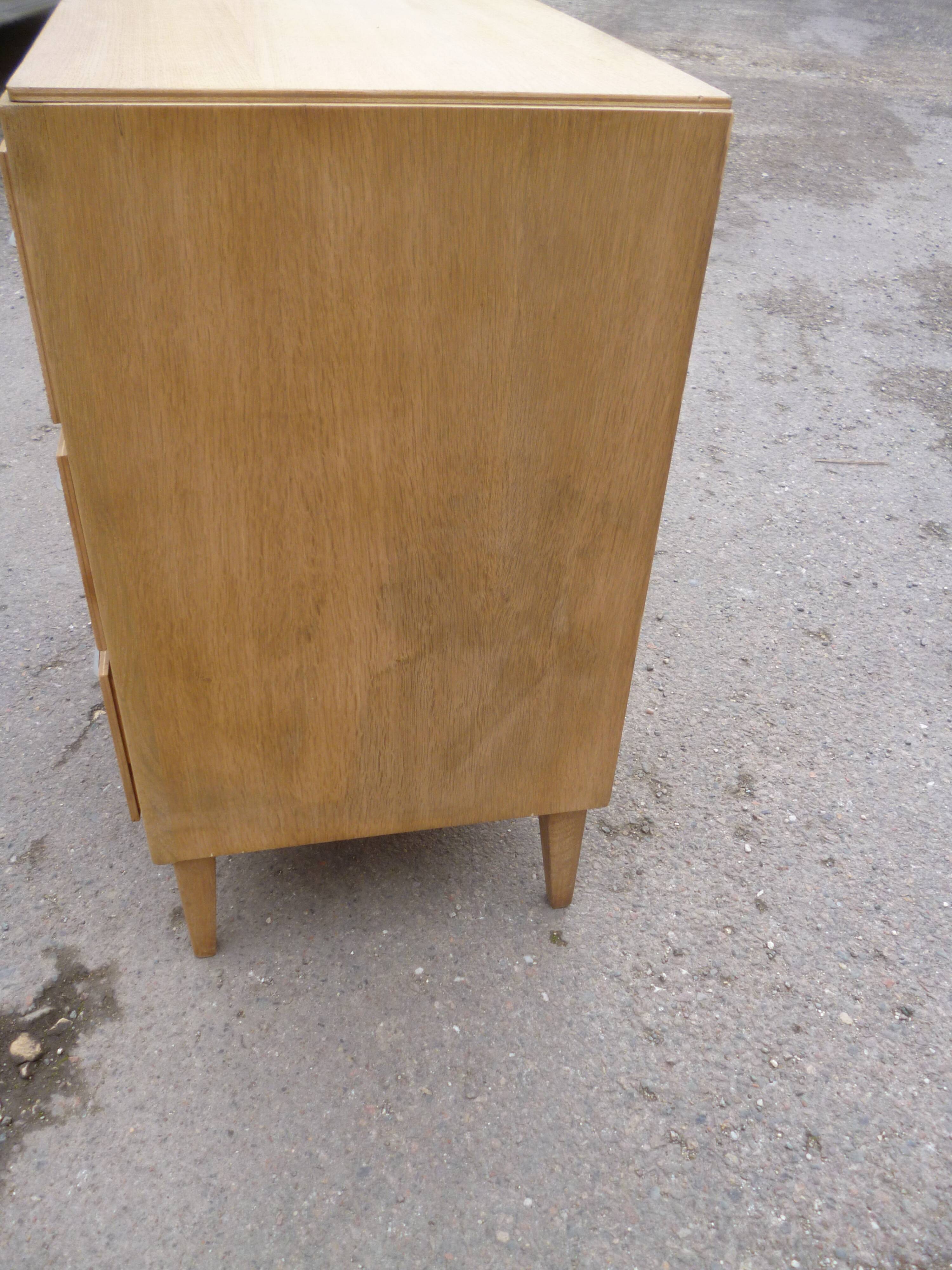 60 year oak chest of drawers