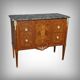 Commode sauteuse en marqueterie, style Louis XVI – milieu XXe