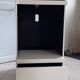Cream lacquered HFI TV cabinet by David Lange